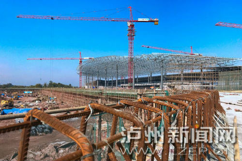 州云龍機場正全速推進建設，確保7月1日前投入運行。 瀘州日報記者 牟科 攝3